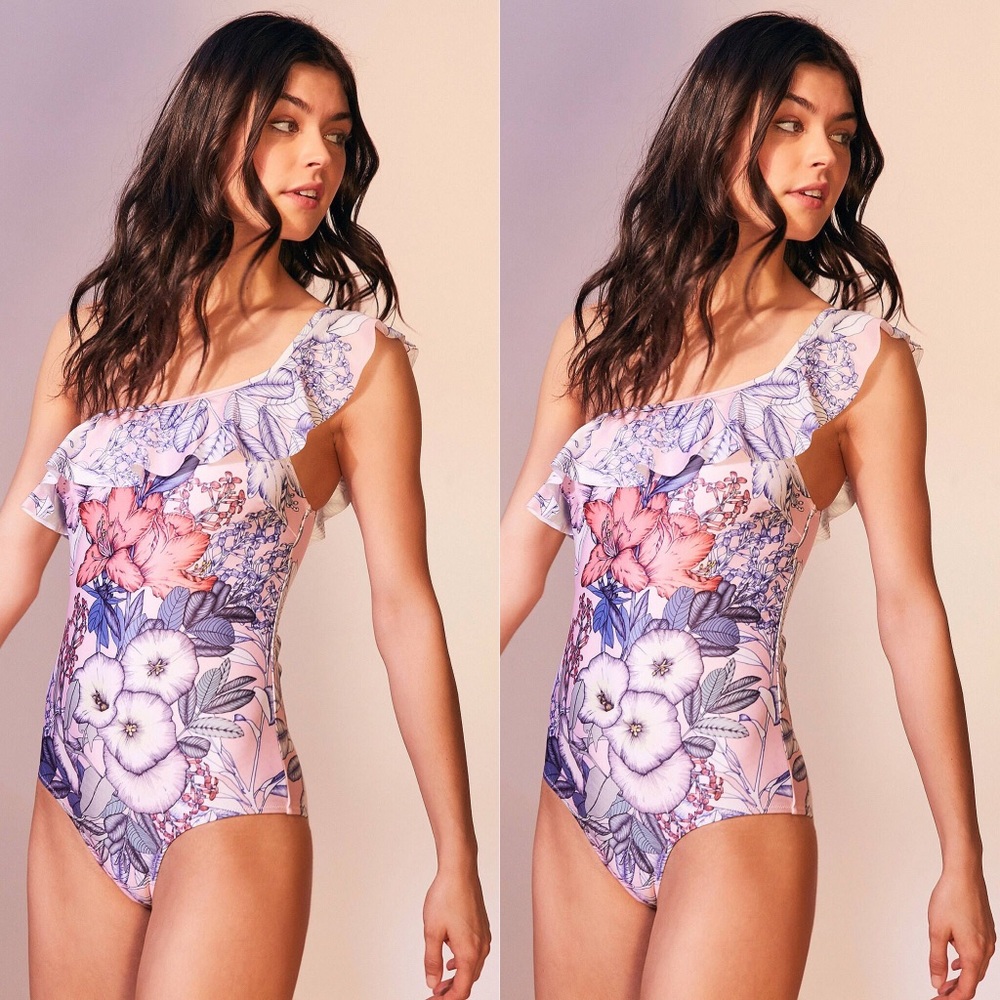 UO x MINKPINK Tropical Punch One Piece Swimsuit